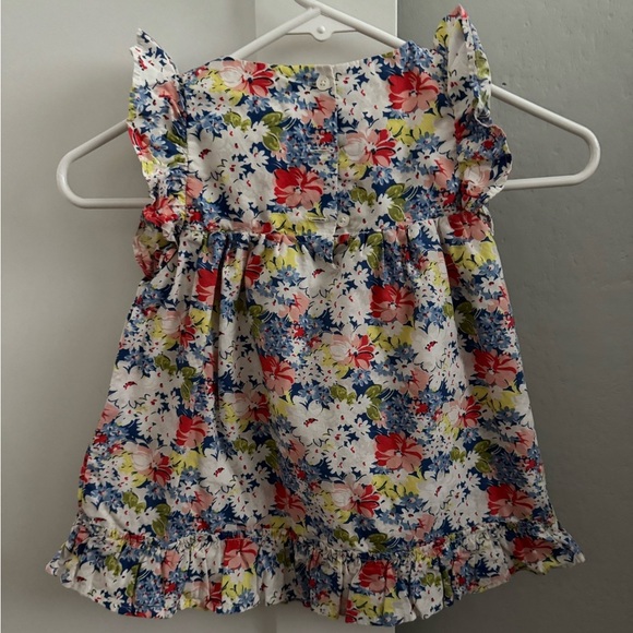 Baby GAP Floral Print Dress with Ruffle Sleeves 2T - Picture 4 of 4